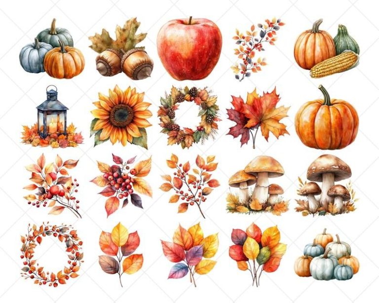 autumn and winter clip art